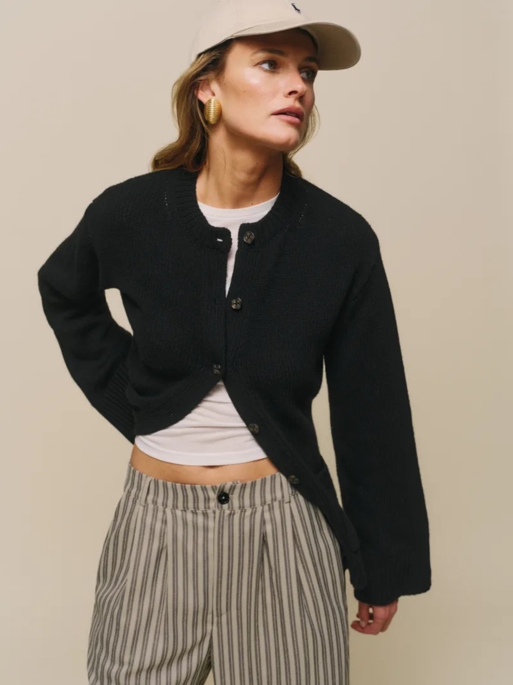 NWT Reformation Franco Split Hem Cardigan